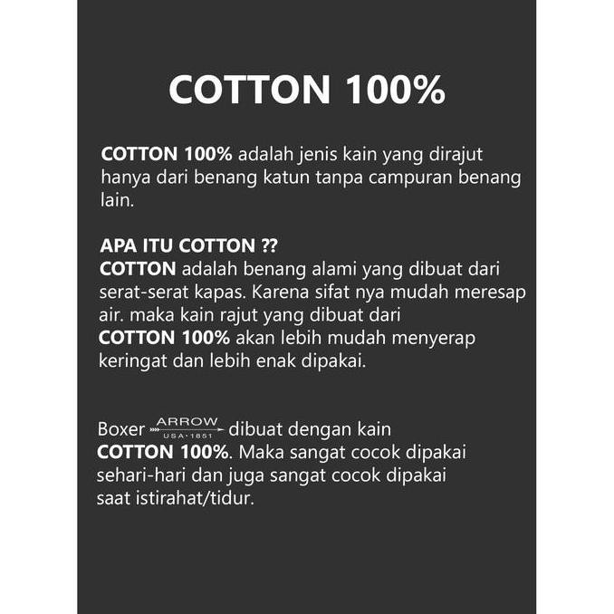 MUNDO- celana dalam arrow- celana dalam pria-boxer-AUXS12 LJ