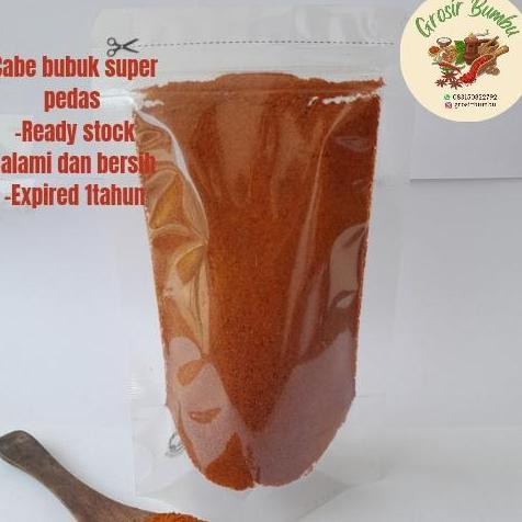 

Diskon! Cabe Bubuk Super Pedas 1Kg / Chili Powder Murni Halus