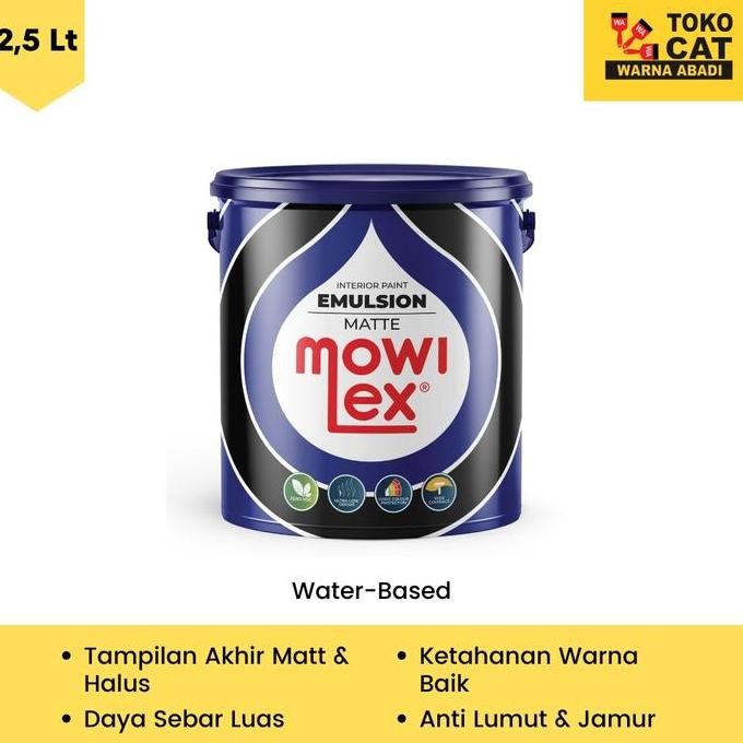 CAT TEMBOK MOWILEX 2.5 LITER WARNA LIVELY GREEN E3005