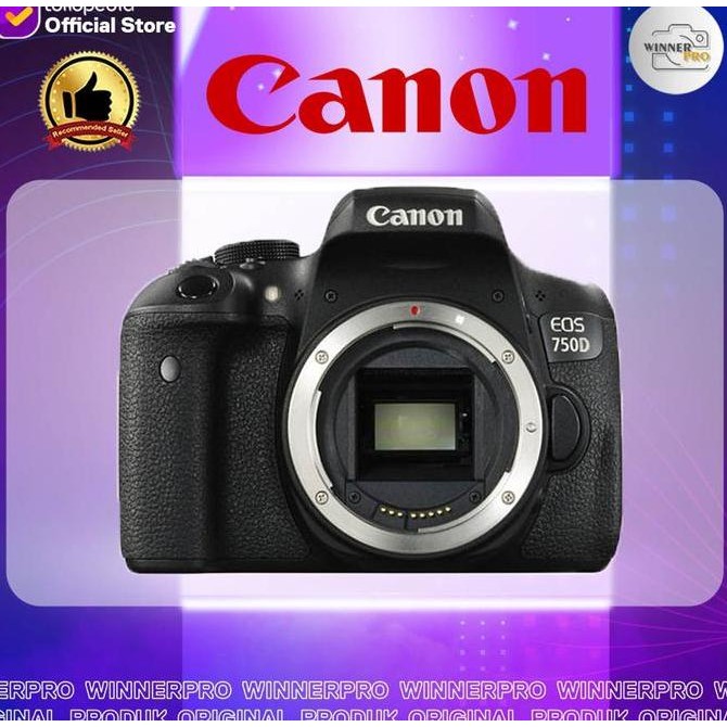 Kamera Canon Eos 750D Body Only - Canon Eos 750D
