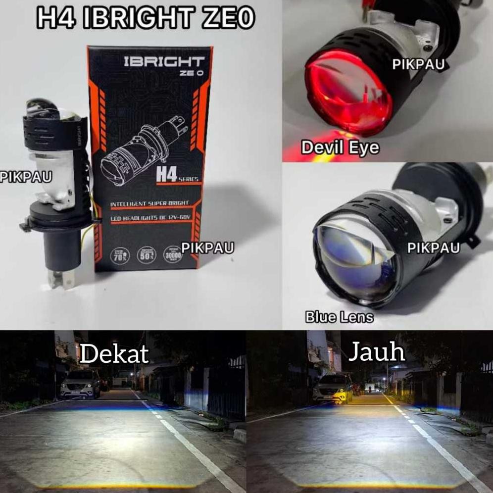 IBRIGHT ZE0 - Lampu Utama H4 Projector Laser Nugi