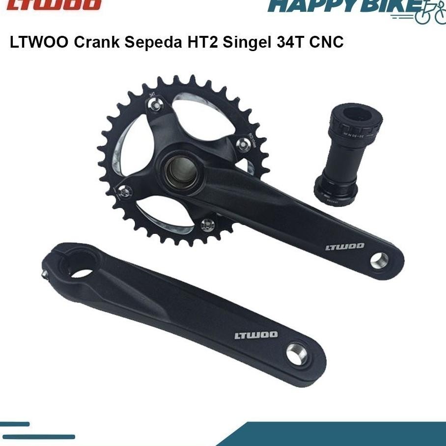 Ltwoo Crank Set Sepeda Mtb Ltwoo Single 34T Hollowtech Ii Ht2