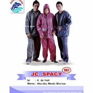 ORI - JAS HUJAN DOLPHIN SPACY 961 SETELAN JAKET CELANA DEWASA BLUE
