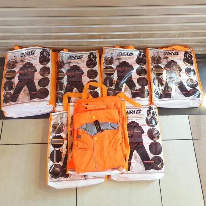 ORI - RAINCOAT AXIO EUROPE TYPE 882-A WARNA ORANGE WATERPROOF