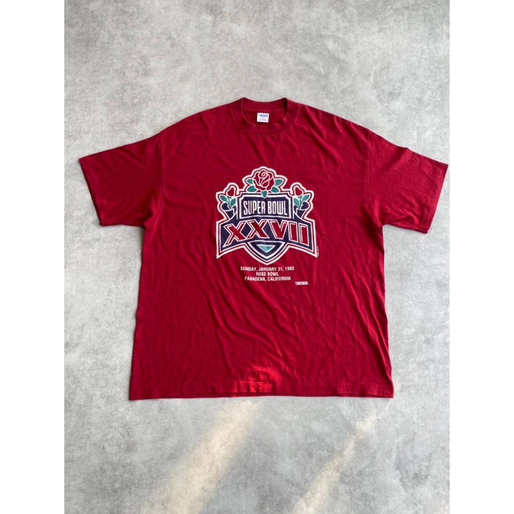 Kaos Vintage 90s NFL Super Bowl Second