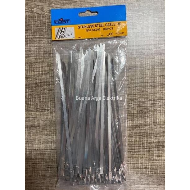 

NEW Kabel / Cable Ties Stainless Steel SS 4.6 x 200 mm