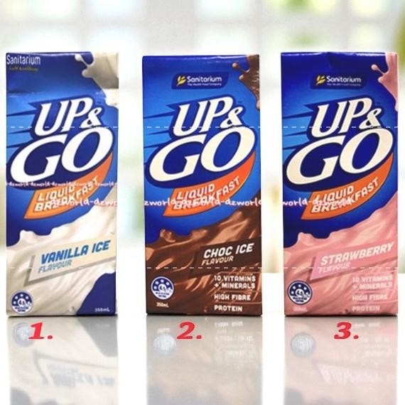 

Up & Go Liquid Breakfast 350ml Vila Ice Favour Minuman Susu Rasa Es Vanila Sanitarium Up and go Upgo Up go Up&Go aSt
