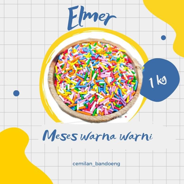 

MESES ELMER WARNA WARNI ( MIX COLOUR) KEMASAN 1 KG aSt