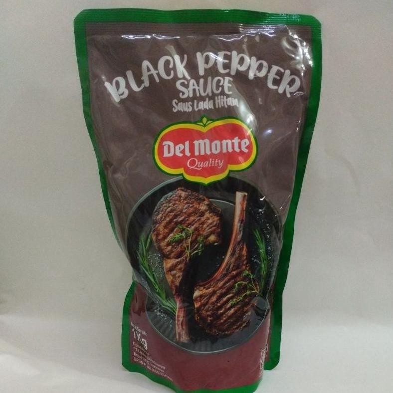 

delmonte black pepper sauce 1kg saus lada hitam aSt