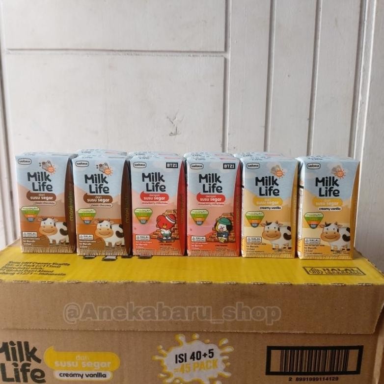 

( GOJEK / GRAB ) SUSU UHT MILK LIFE 115 ml (1 DUS isi 40 pcs) aSt