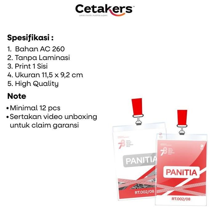 

(Allthebest) ID LANYARD PANITIA LOMBA 17 AGUSTUS HUT RI KE-78 - HARI KEMERDEKAAN