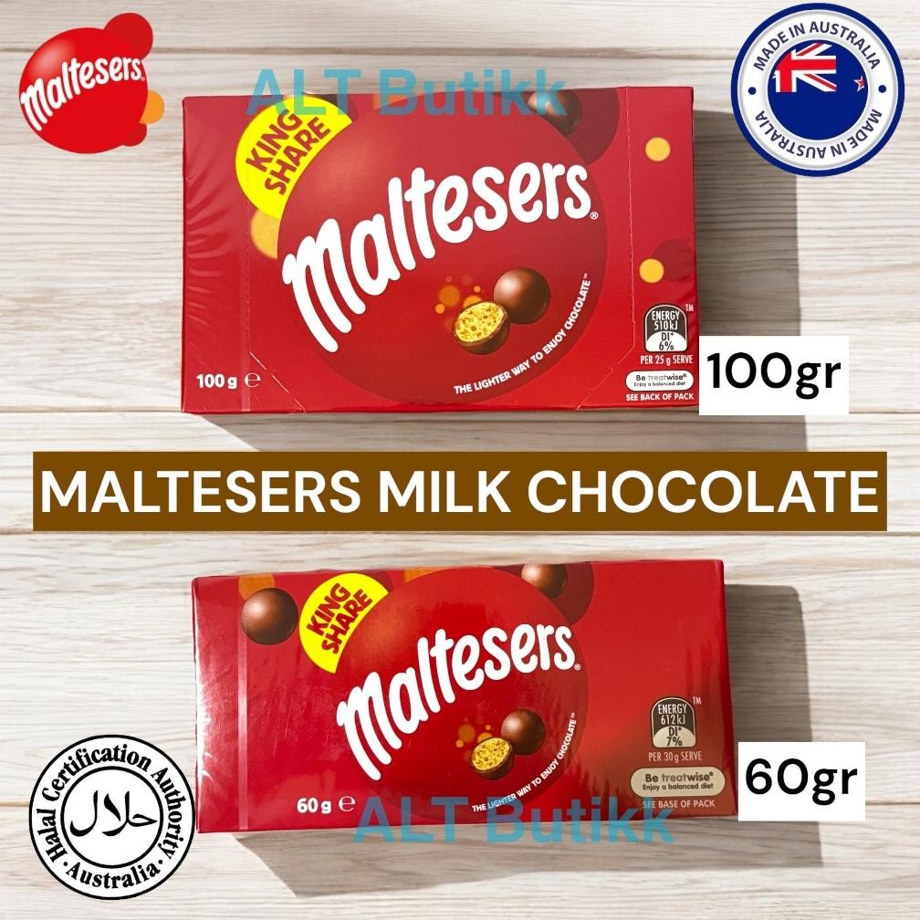 

[ BOX ] MALTESERS MILK CHOCOLATE | KING SHARE | COKELAT MALTESER AUSTRALIA aSt