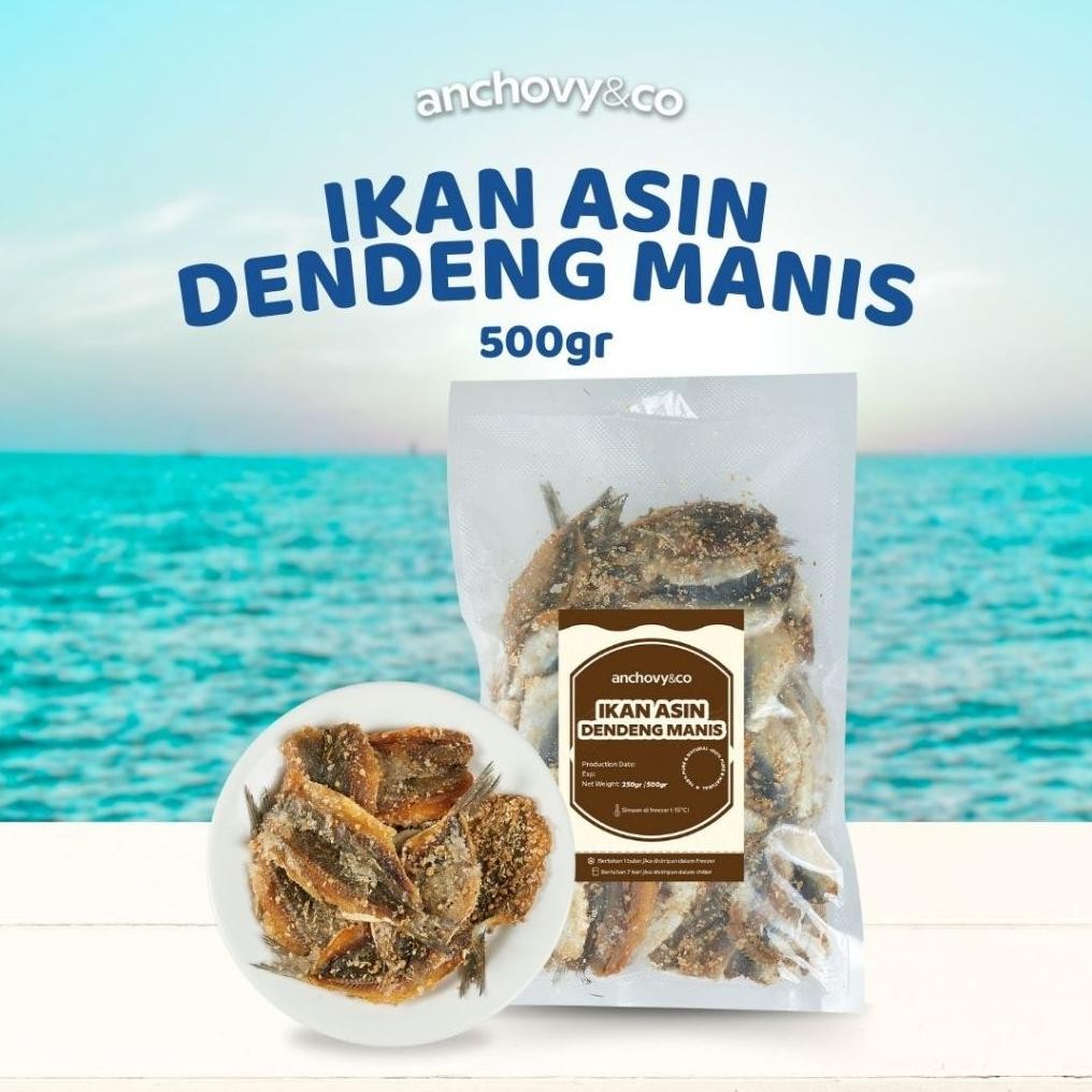 

Ikan Asin Dendeng Manis Tembang 500gr | Anchovyandco aSt