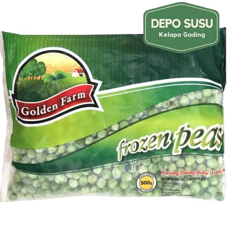 

Golden Farm Frozen Peas 500gr / 1Kg | GoldenFarm Green Kacang Polong aSt