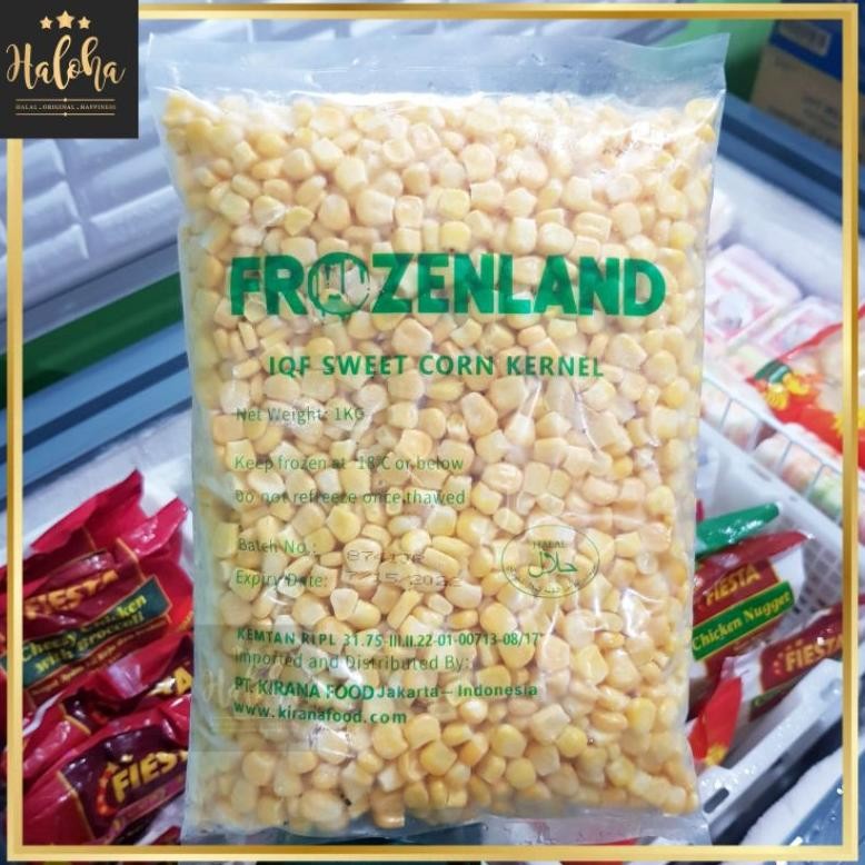 

Frozenland Sweet Corn Import / Corn Kernel / Jagung Manis / Jagung Pipil 1 Kg aSt