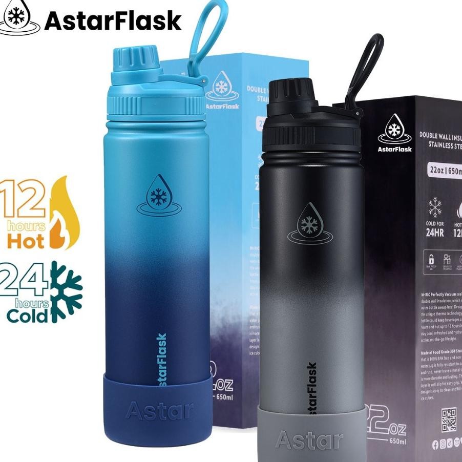 Astarflask Quality Botol Minum 1 Liter Tumbler Tahan Panas Dingin 24 Jam Stainless Steel Tahan Dingi