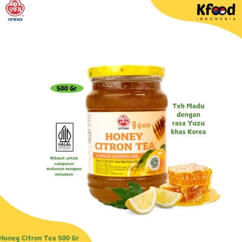 

[Special LIVE] HALAL - Kfoodind - Ottogi Honey Citron Tea 500gr aSt
