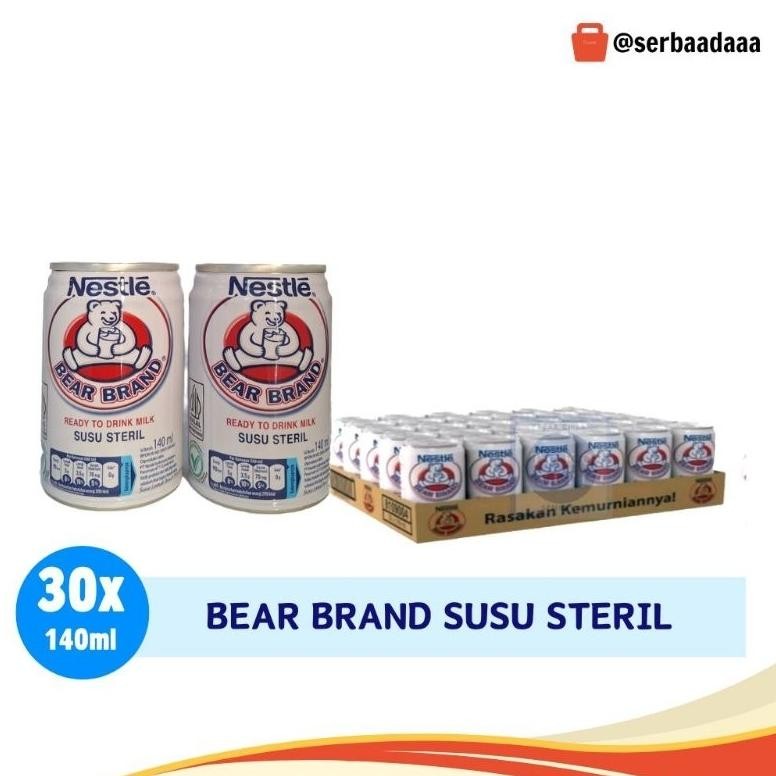 

Bear Brand Susu Steril 140 ml 30 Kaleng 1Karton aSt