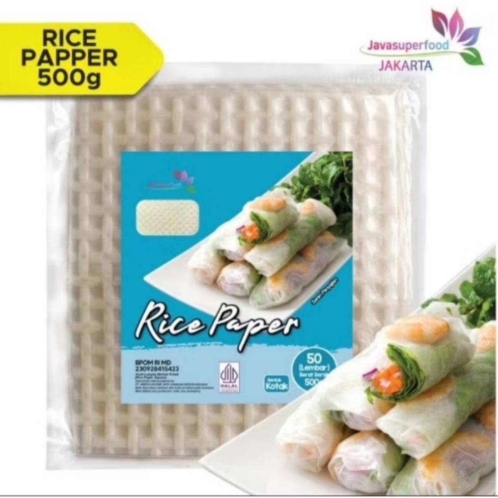 

Rice Paper Kulit Lumpia Spring Roll Vietnam Bahn Trang - Kotak - 500g - 50 lembar - Halal aSt