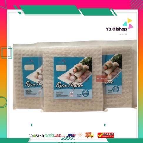 

Rice Paper KOTAK 300 g isi 30 lembar - Banh Trang 22cm - Kulit Lumpia Vietnam- Rice roll- Salad Wrap aSt
