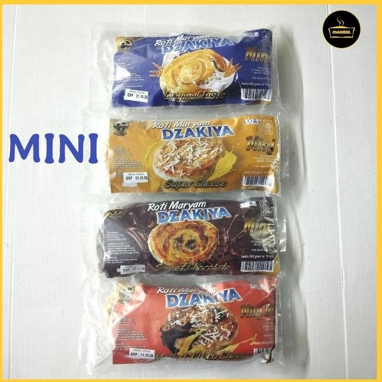 

Dzakiya MINI isi 10 Roti Maryam Original, Coklat, Keju dan Mix aSt