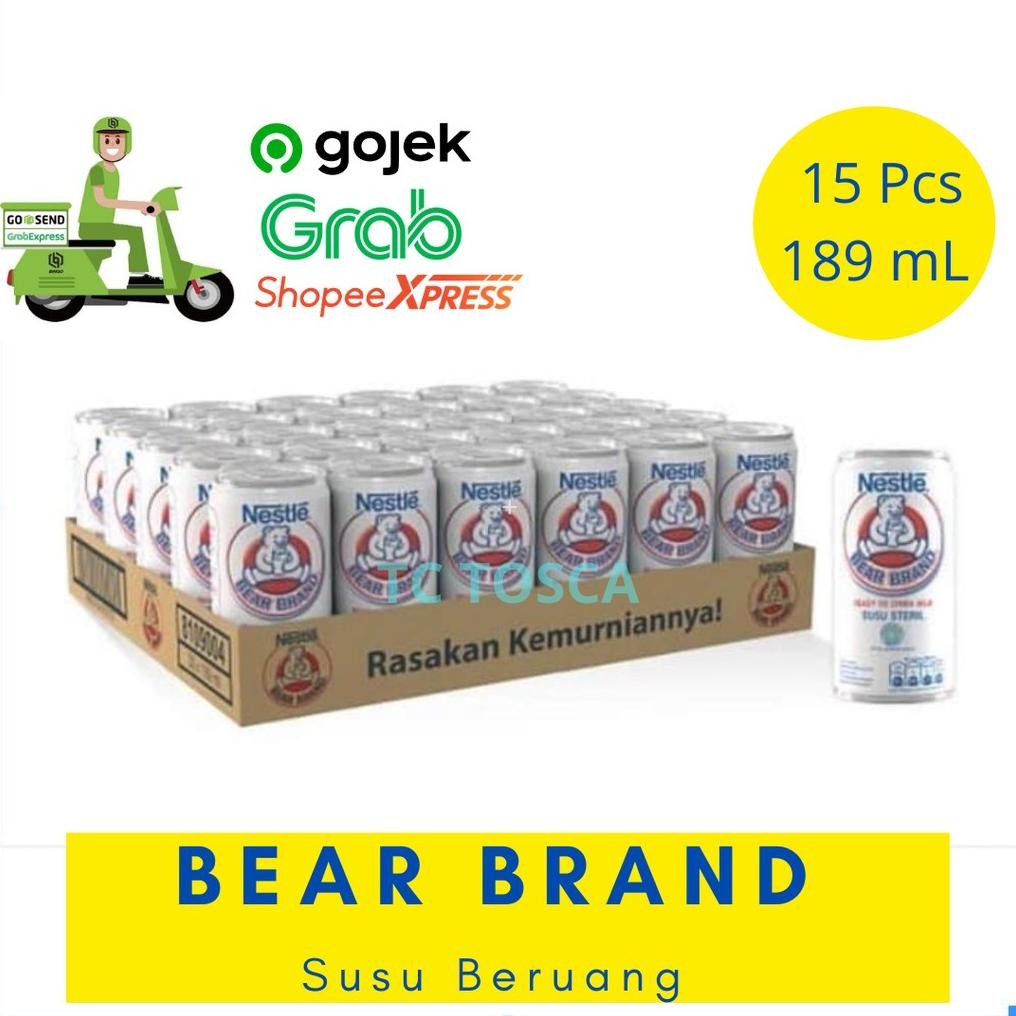

Susu Beruang | Susu Bear Brand | Susu Beruang Bear Brand | Bear Brand 189 ml 1/2 Karton Isi 15 Pcs aSt
