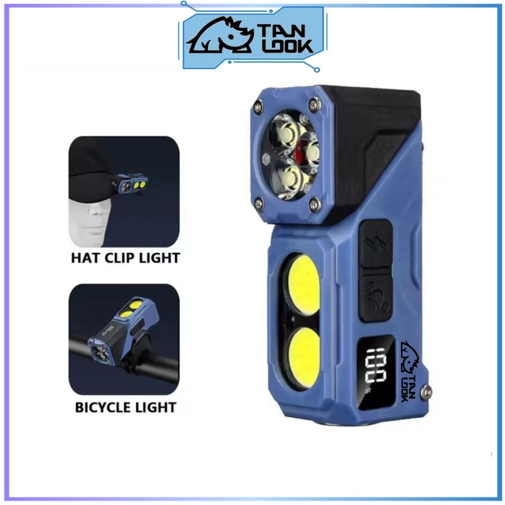 TANLOOK Senter LED Kepala mini model T615 berputar / Senter Kepala Cas Anti air dan tahan segala cua