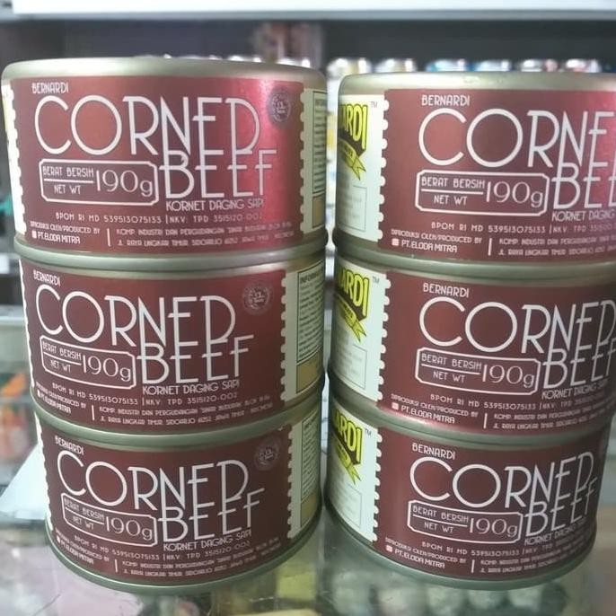 

BERNARDI KORNET SAPI 190GR DAGING KORNET PREMIUM CORNED BEEF aSt