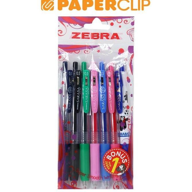 

TERLARIS - BALLPOINT ZEBRA SARASA CLIP SET 6