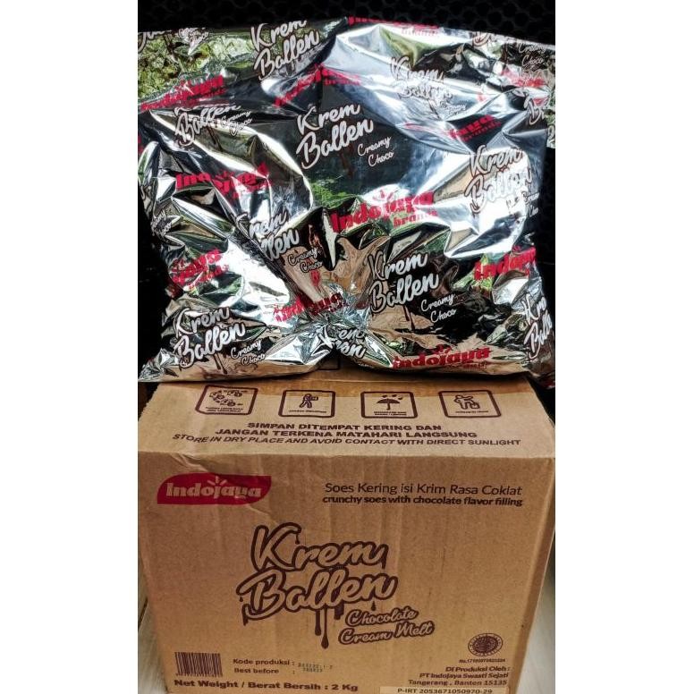 

soes cokelat kering kream ballen isi (2kg) aSt
