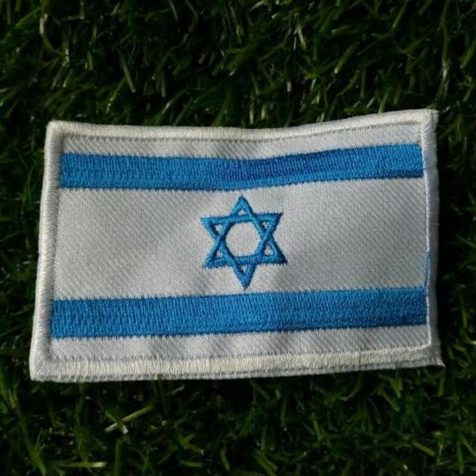 PATCH BORDIR BET FLAG/ BENDERA BENUA ASIA NEGARA ISRAEL LENGKAP SS