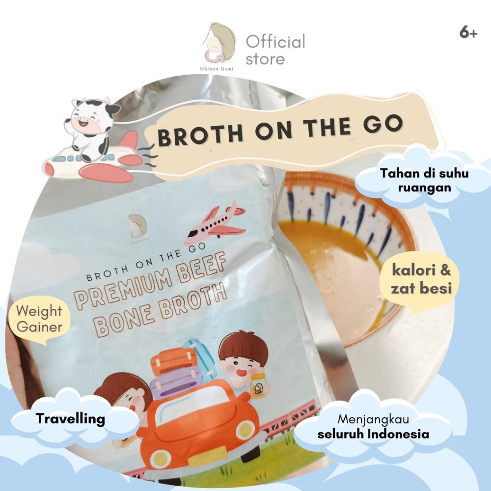 

Bikinan Mami Premium Beef Bone Broth ON THE GO - Kaldu Sapi Cair - Weight Gainer - Kaya Zat Besi - MPASI (Pengiriman Se-Indonesia & Travelling Friendly) aSt