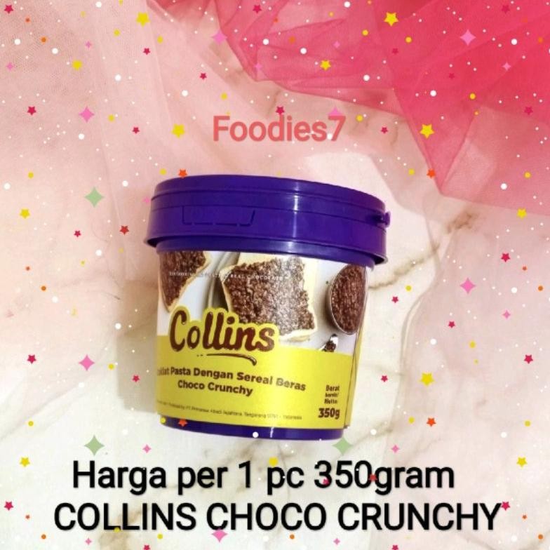 

[Foodies7] COLLINS CHOCO CRUNCHY 350GRM ( MINI ) SELAI COKLAT aSt