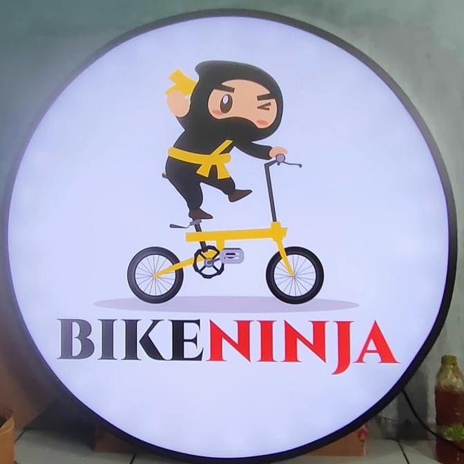 TERMURAH - neon box bulat 100cm