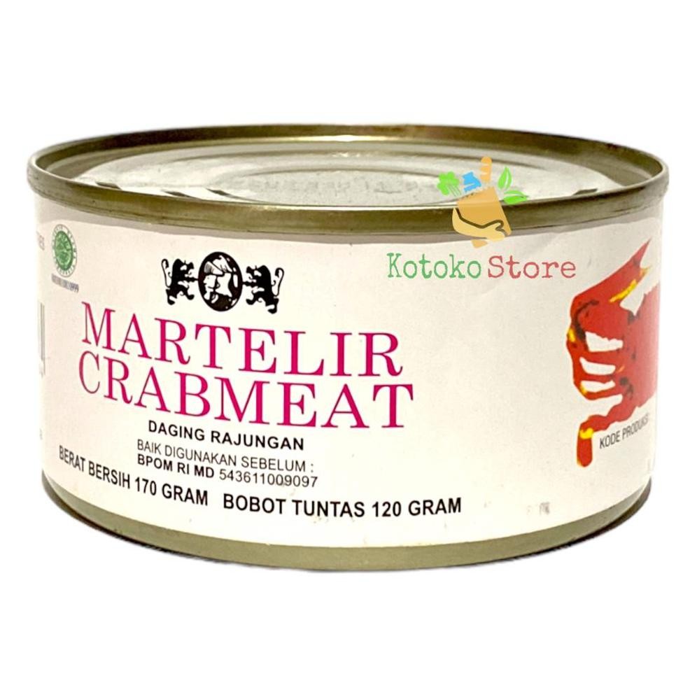 

Martelir Crabmeat / Daging Kepiting Kaleng 170gr aSt