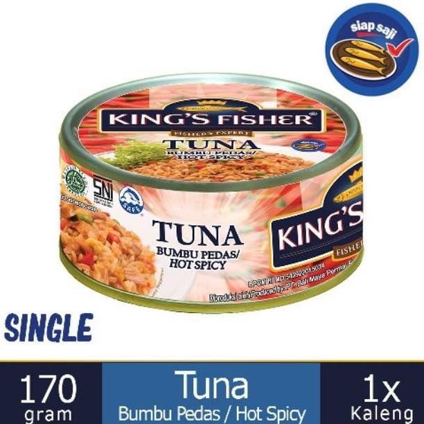 

King'S Fisher Tuna In Canned - Daging Tuna Kaleng 170 Gram / Chunk In Brine aSt