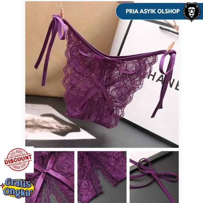 G STRING WANITA CELANA DALAM TRANSPARAN OPEN SEXY THONG C055 BY PRIA ASYIK OLSHOP