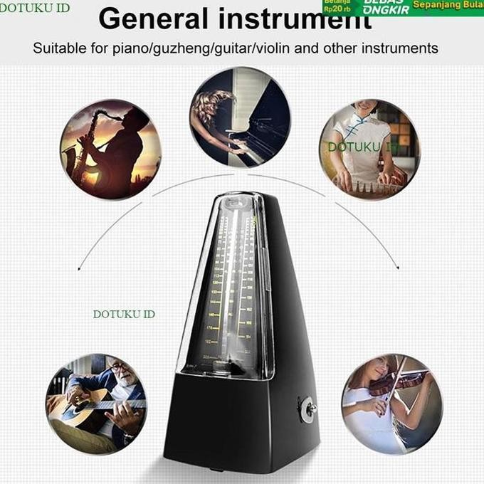 METRONOME MEKANIK / MECHANICAL METRONOME TANPA BATERAI / METRONOME ORIGINAL DAN TERPERCAYA