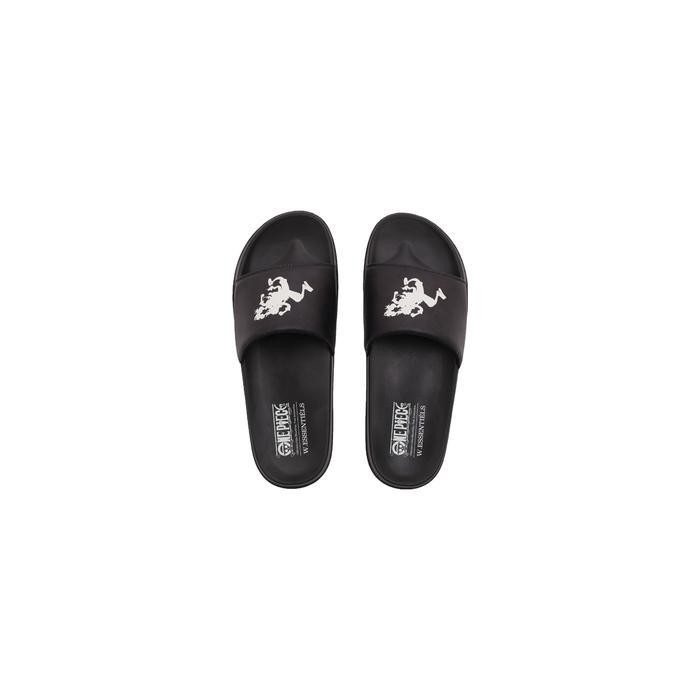 W.Essentiels X One Piece Sun God Slides Noir Black