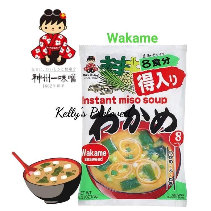 

DISKON! MIYASAKA WAKAME MISO SOUP INSTANT 8 PORSI - SUP MISO RUMPUT LAUT JEPANG