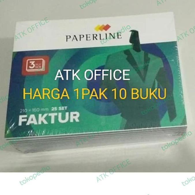 

DISKON! BUKU NOTA FAKTUR PAPERLINE 3 PLY 1 PACK ISI 10 BUKU