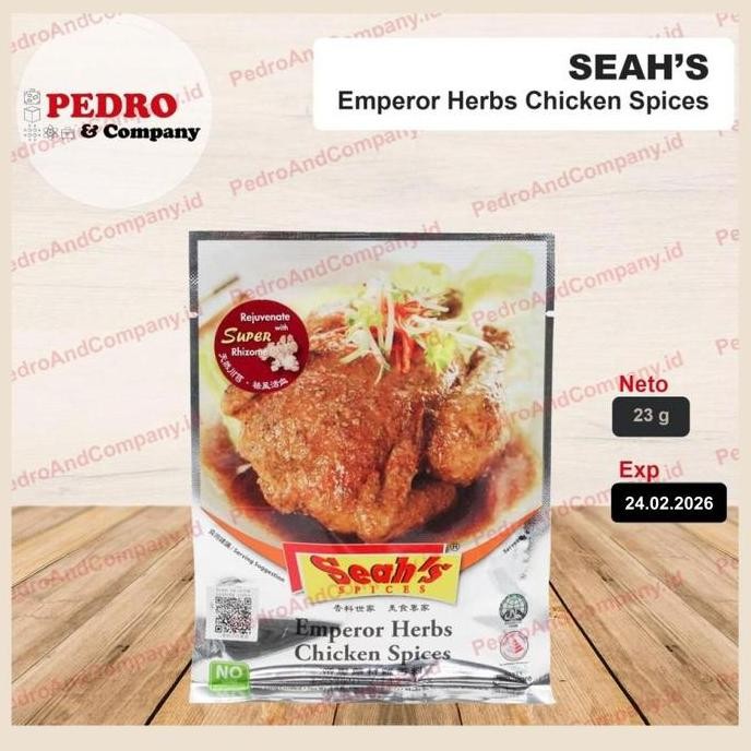 

DISKON! SEAH'S SPICES EMPEROR HERBS CHICKEN 23GR - BUMBU AYAM SINGAPURA