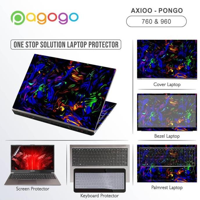 New Screen Guard & Keyboard Protector Laptop Axioo Pongo 760 960 TPU Transparan