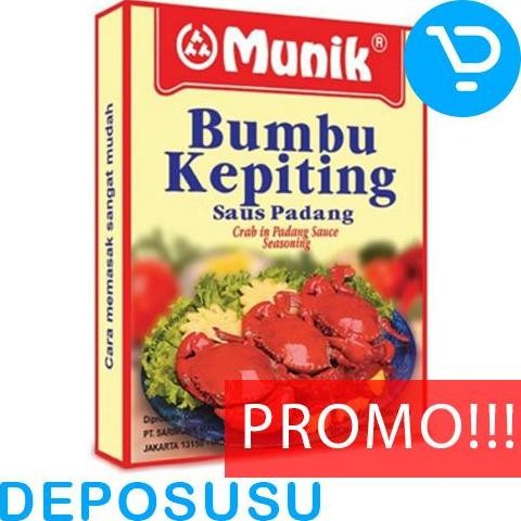

DISKON! MUNIK BUMBU KEPITING SAUS PADANG 180GR SPESIAL