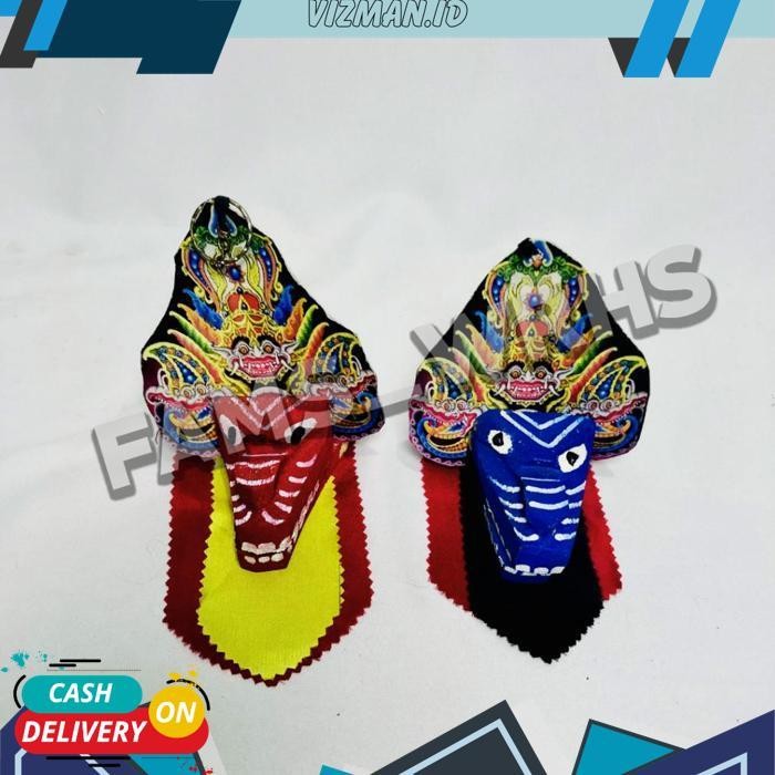 Gantungan Kunci Barongan Bahan Kayu Miniatur Barongan Jawa Timur