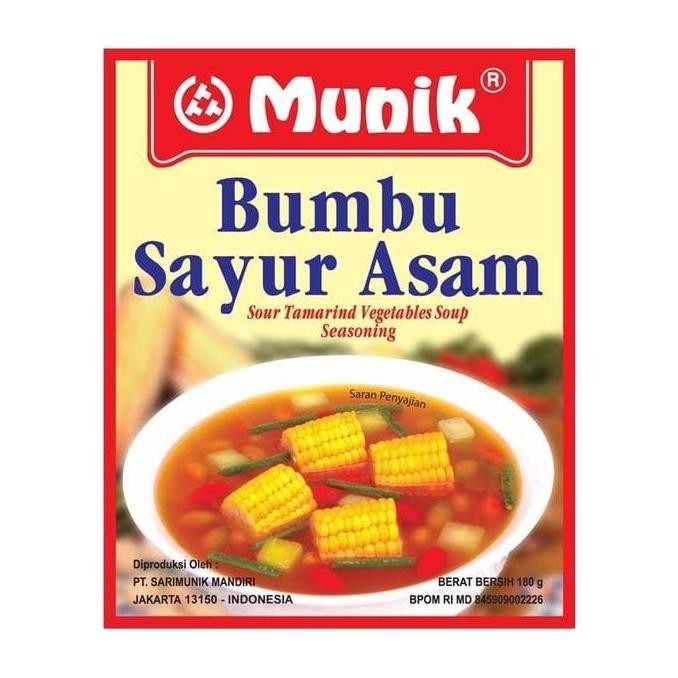 

DISKON! MUNIK BUMBU SAYUR ASEM 180GR BUMBU MASAK INSTAN TRADISIONAL PRAKTIS
