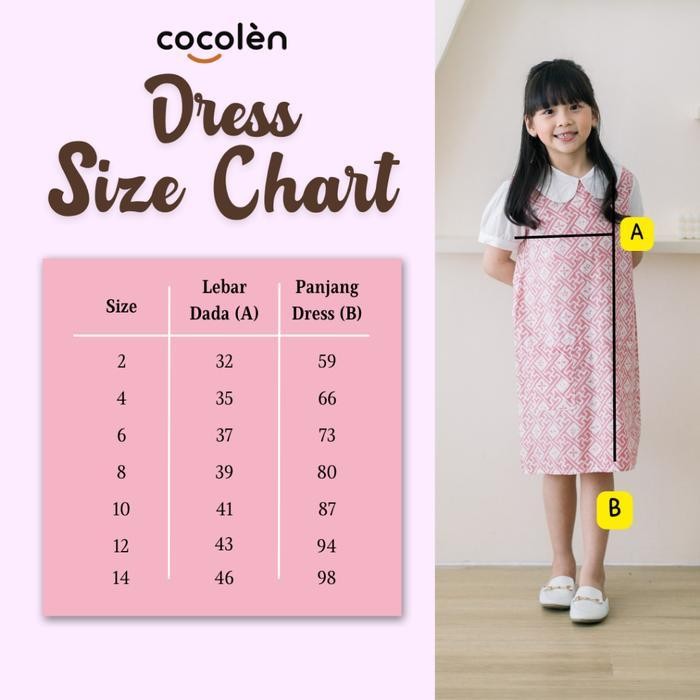 Kif Dress Batik Sekolah Anak Cewe Perempuan Biru Muda Drs0017
