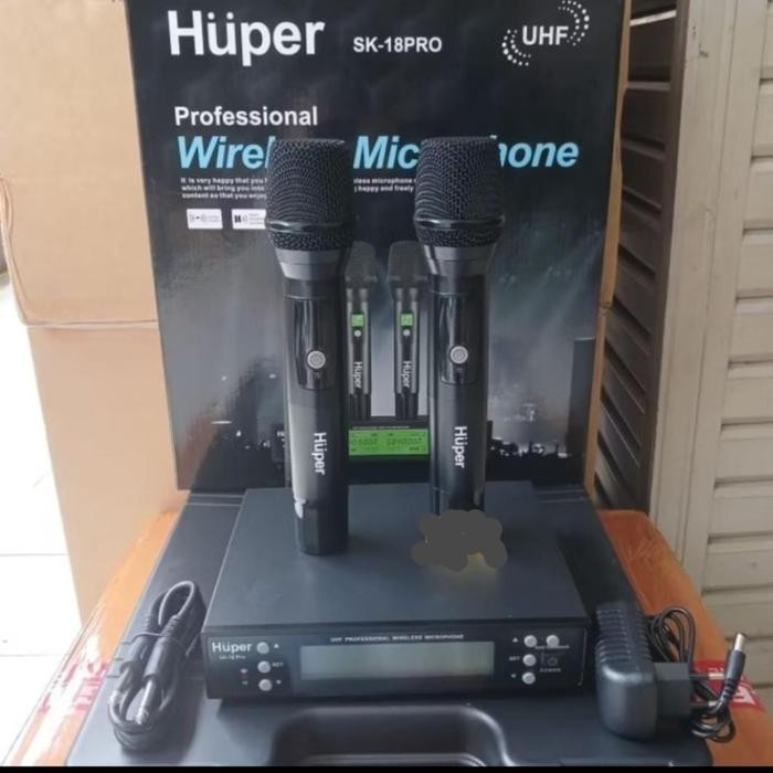 Mic Wireless Huper SK 18 PRO / Huper SK18PRO / Huper SK-18 PRO / Huper SK18 PRO Original Berkualitas