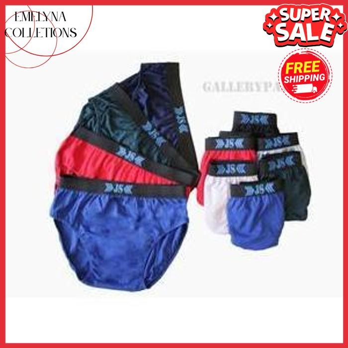 KUALITAS TERBAIK CELANA DALAM PRIA DEWASA PAKET ISI 5 PCS CD JS SIZE S.M.L.XL.XXL TERLARIS BY  EMELY