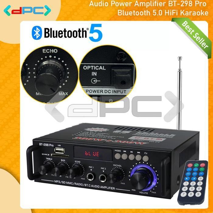Audio Power Amplifier BT-298 Pro Bluetooth 5.0 HiFi Karaoke